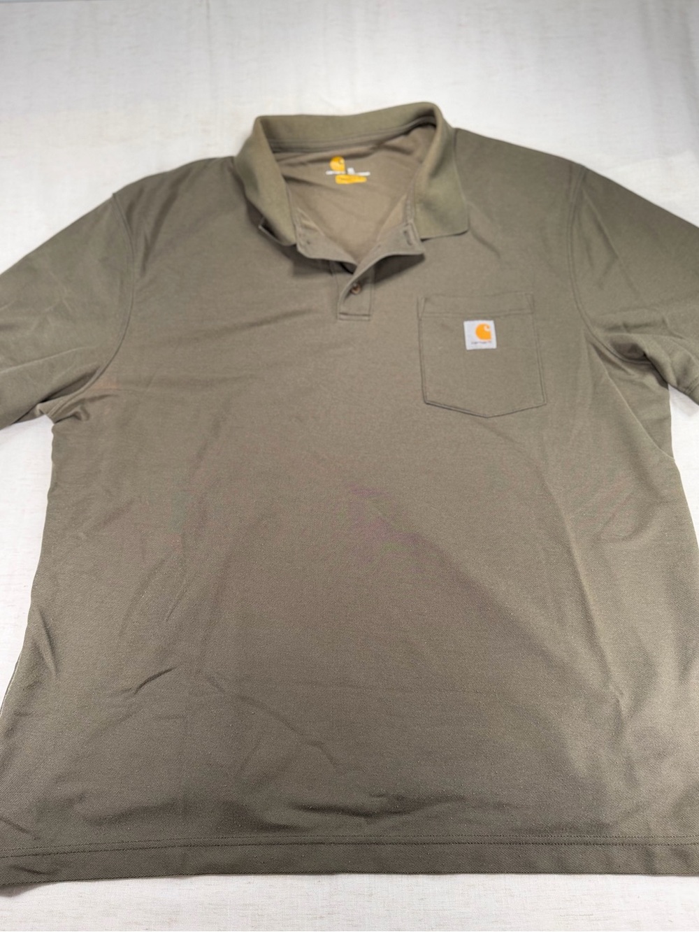 Carhartt Men’s Short Sleeve Pocket Polo - Olive Green